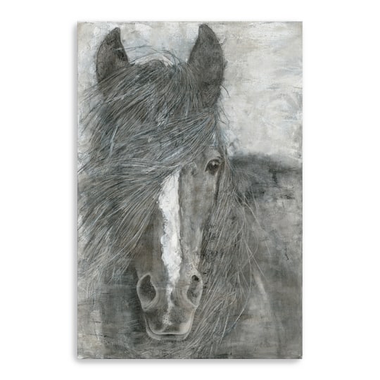 Horse In The Wind Canvas Giclee